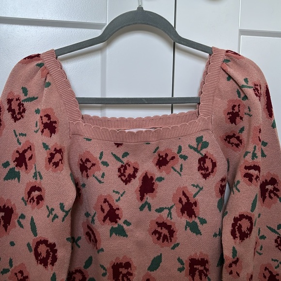 Floral sweater size M - Picture 3 of 5